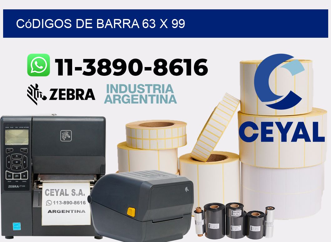códigos de barra 63 x 99