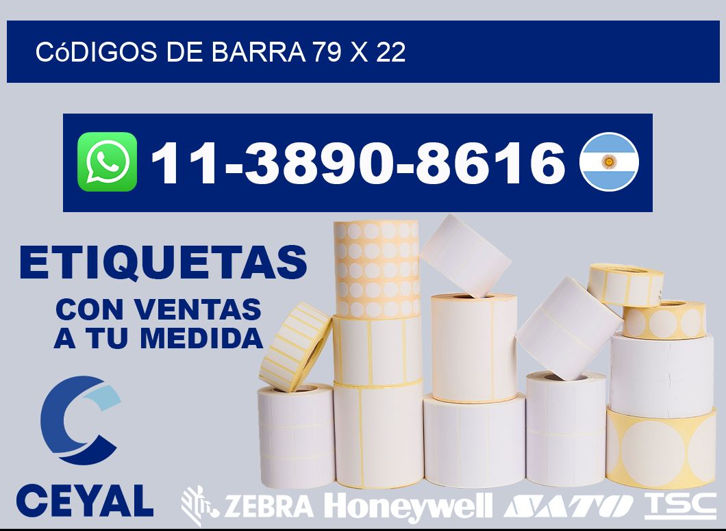 códigos de barra 79 x 22