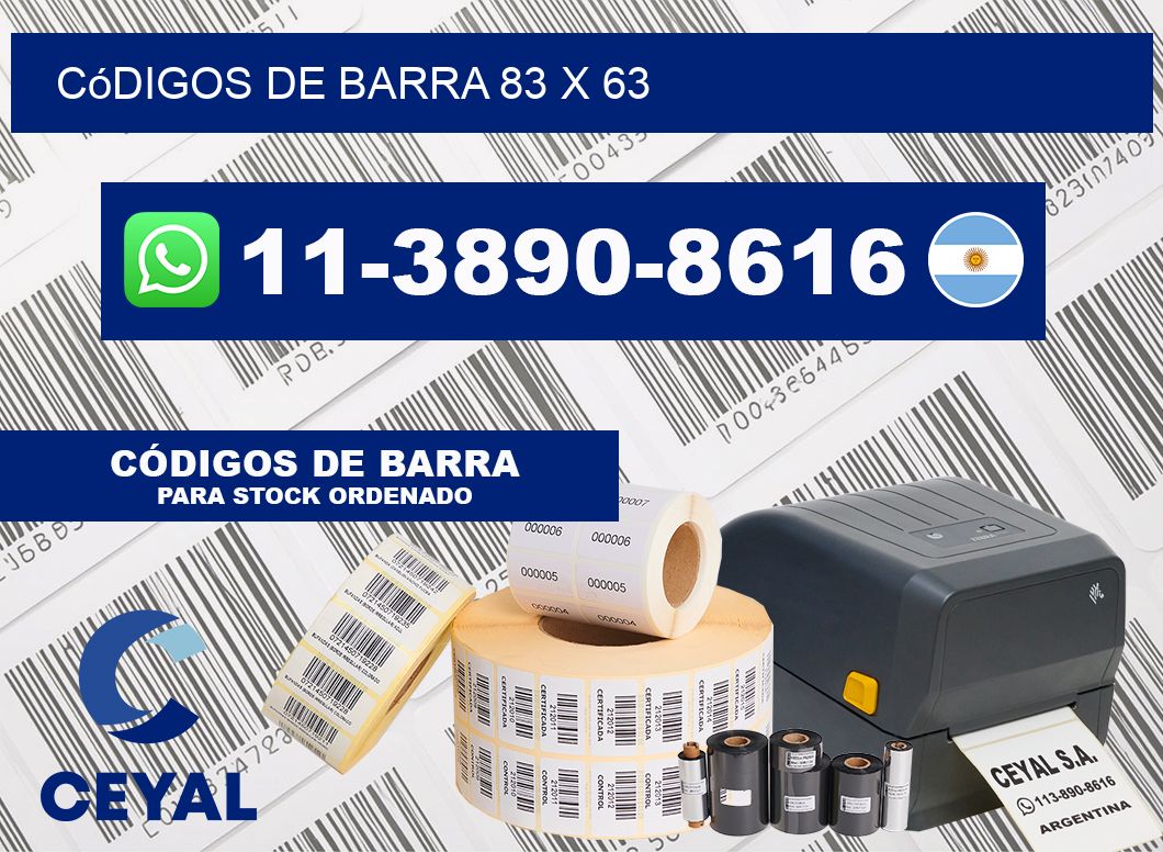 códigos de barra 83 x 63