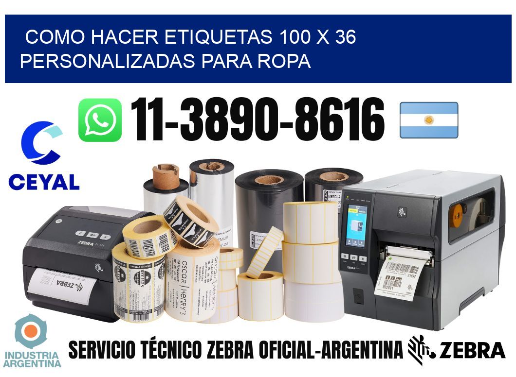 como hacer etiquetas 100 x 36 personalizadas para ropa
