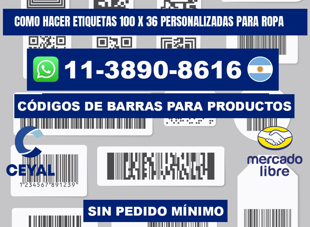 como hacer etiquetas 100 x 36 personalizadas para ropa