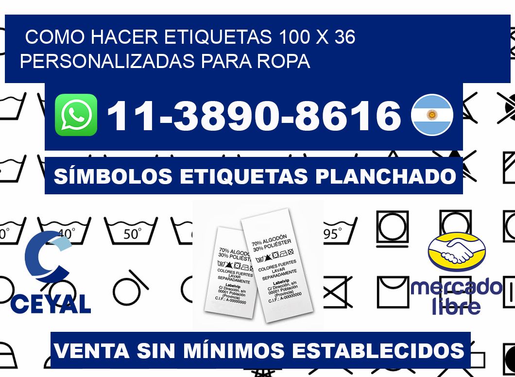 como hacer etiquetas 100 x 36 personalizadas para ropa