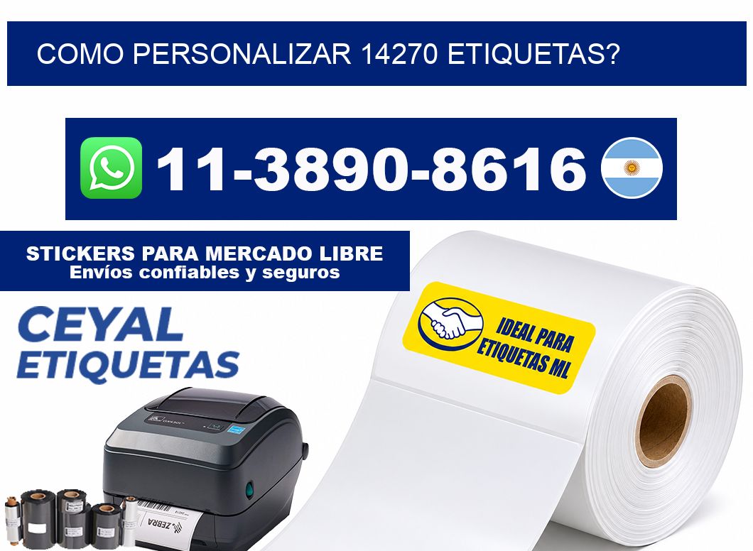 como personalizar 14270 etiquetas?