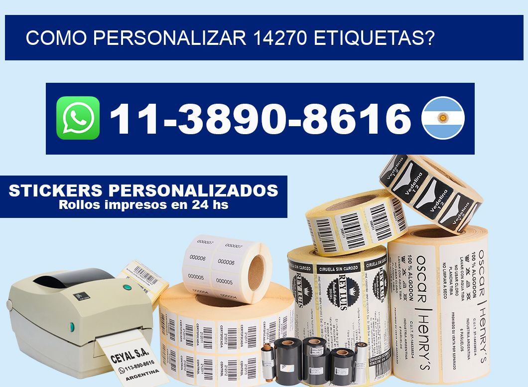 como personalizar 14270 etiquetas?