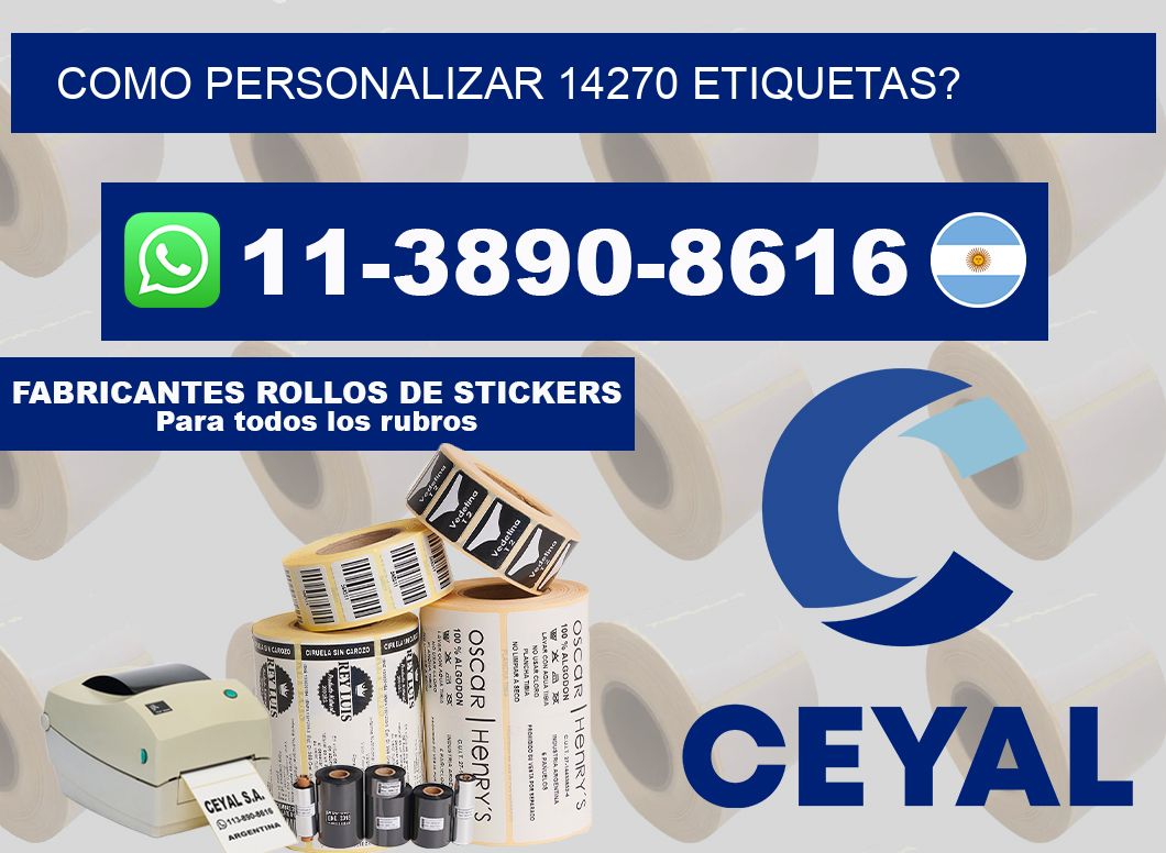 como personalizar 14270 etiquetas?