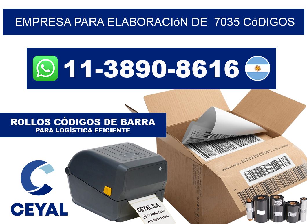empresa para elaboración de  7035 códigos