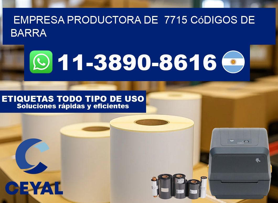 empresa productora de 7715 códigos de barra