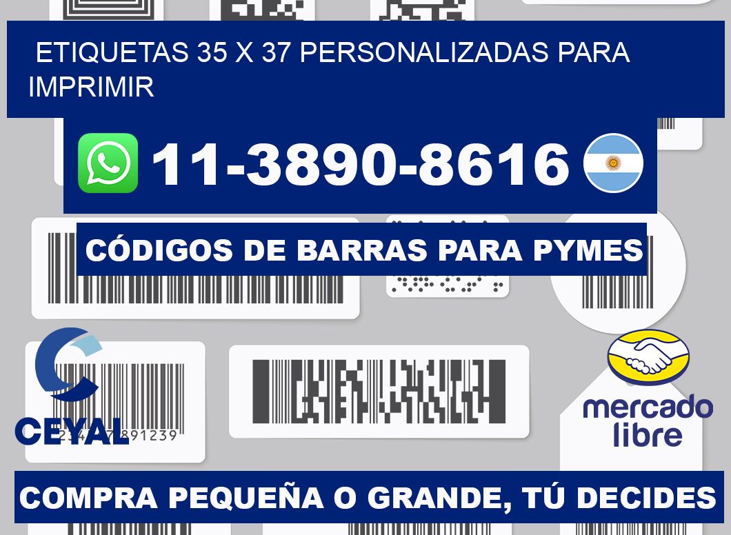 etiquetas 35 x 37 personalizadas para imprimir