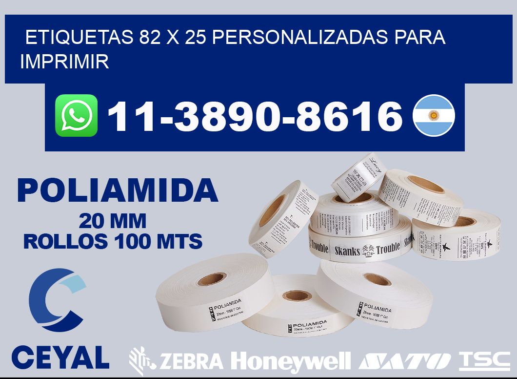 etiquetas 82 x 25 personalizadas para imprimir