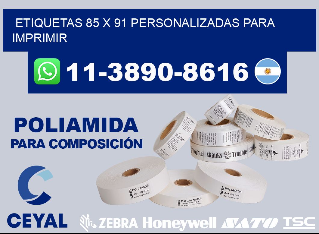 etiquetas 85 x 91 personalizadas para imprimir