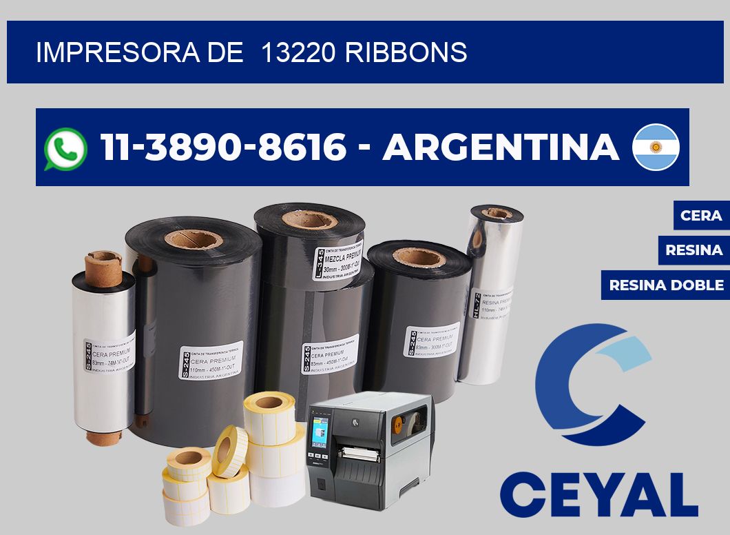 impresora de  13220 ribbons