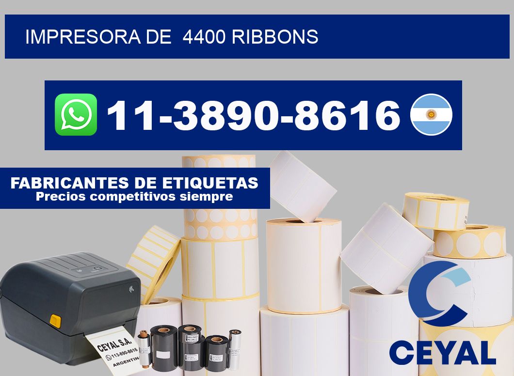 impresora de  4400 ribbons
