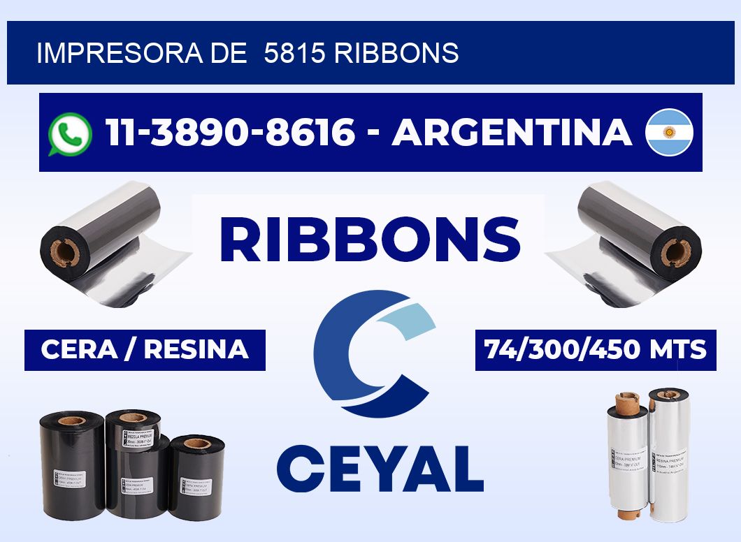 impresora de  5815 ribbons