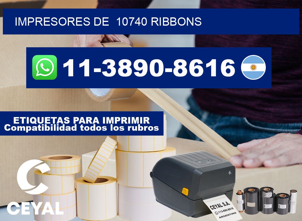 impresores de  10740 ribbons