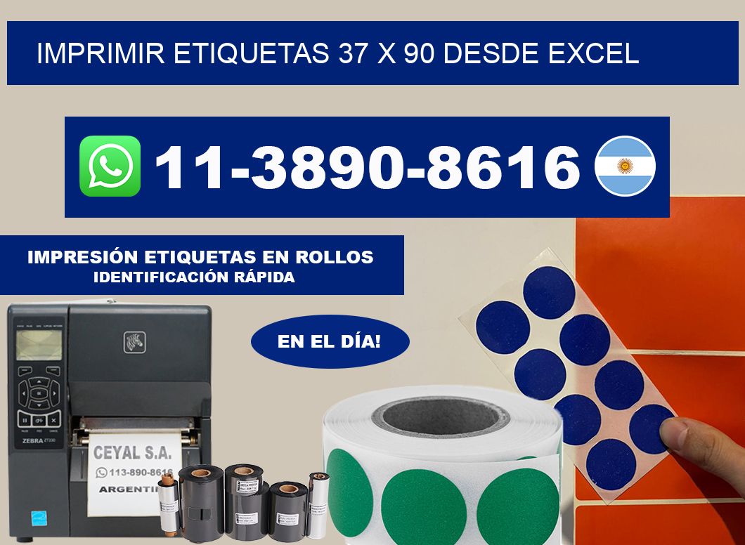imprimir etiquetas 37 x 90 desde excel