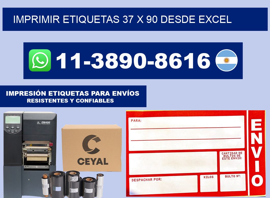 imprimir etiquetas 37 x 90 desde excel