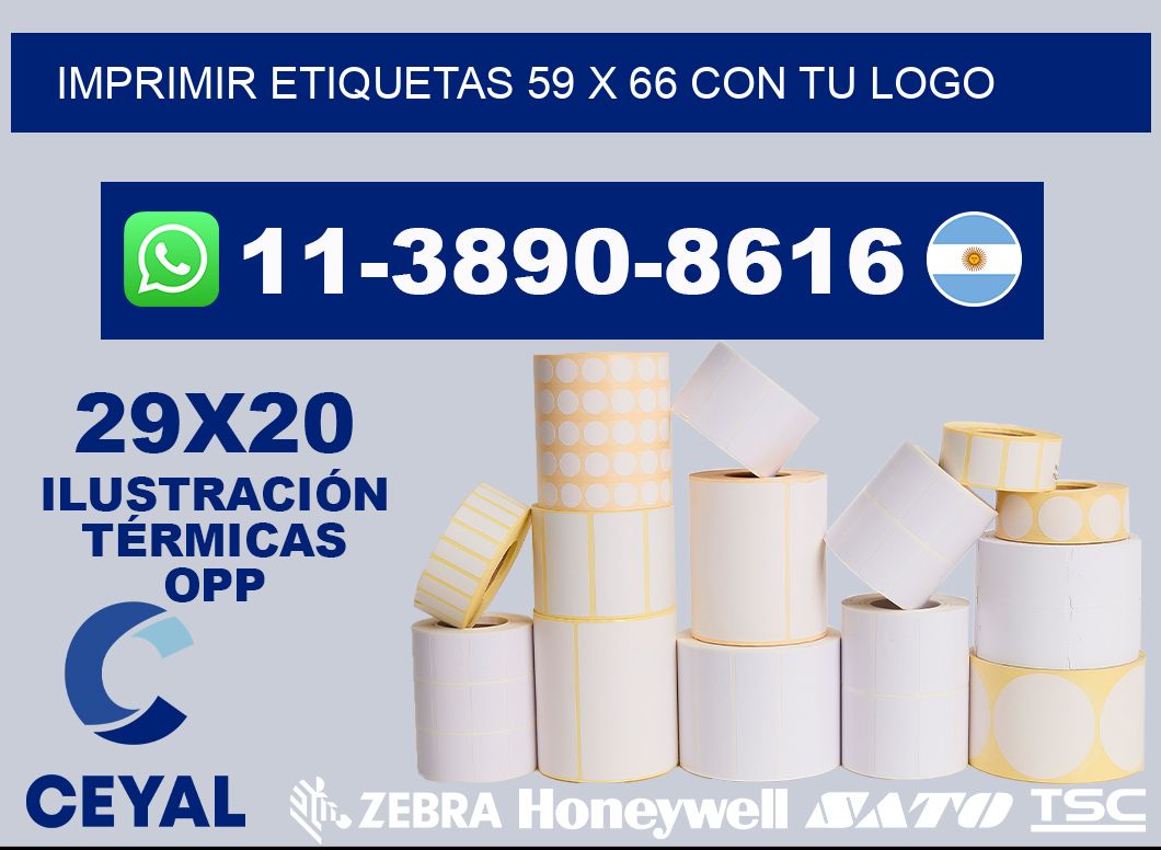 imprimir etiquetas 59 x 66 con tu logo