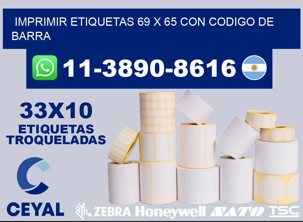 imprimir etiquetas 69 x 65 con codigo de barra