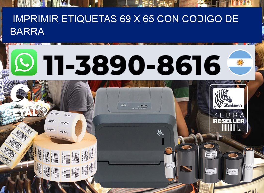 imprimir etiquetas 69 x 65 con codigo de barra