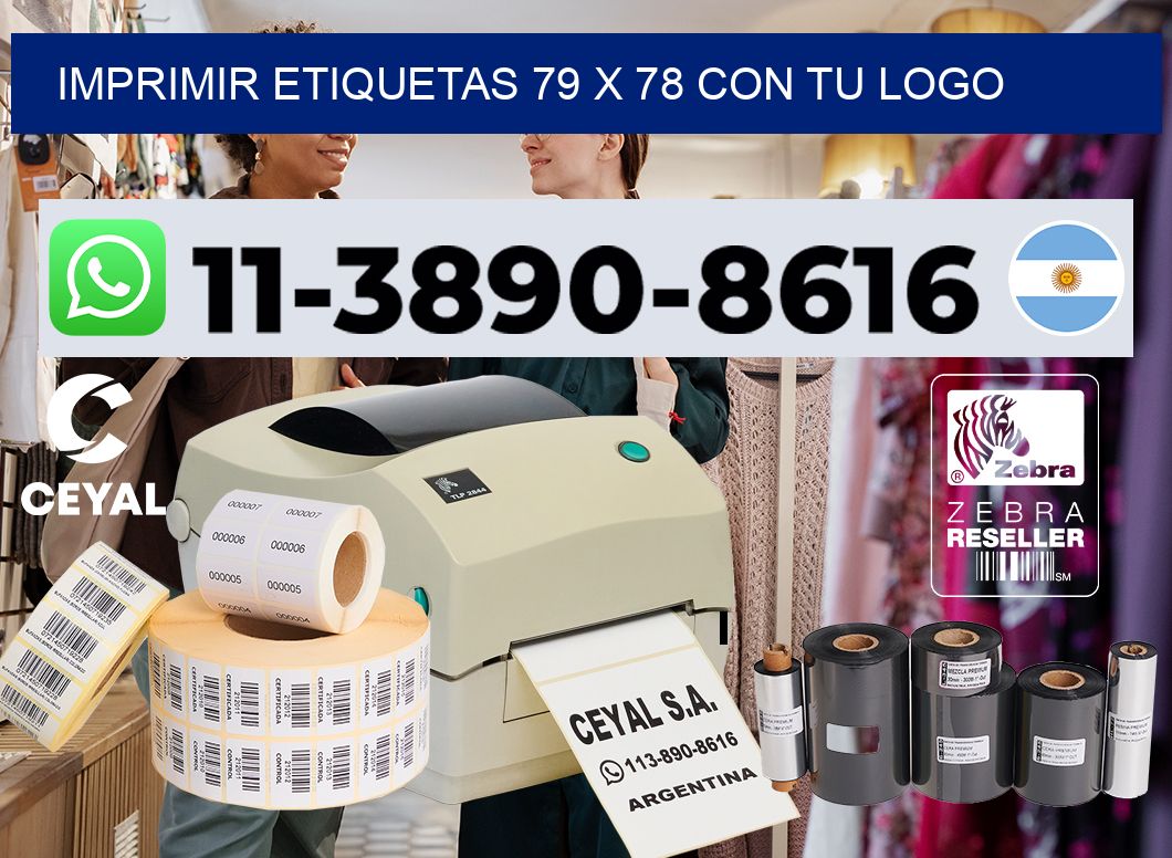 imprimir etiquetas 79 x 78 con tu logo
