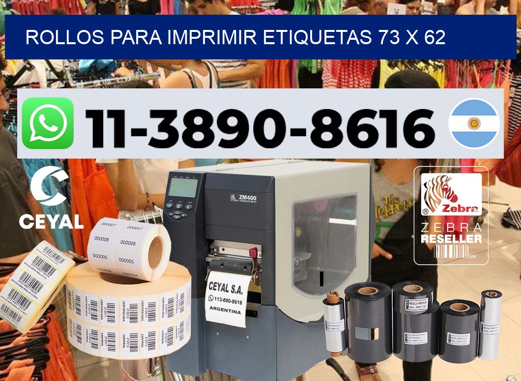 rollos para imprimir etiquetas 73 x 62