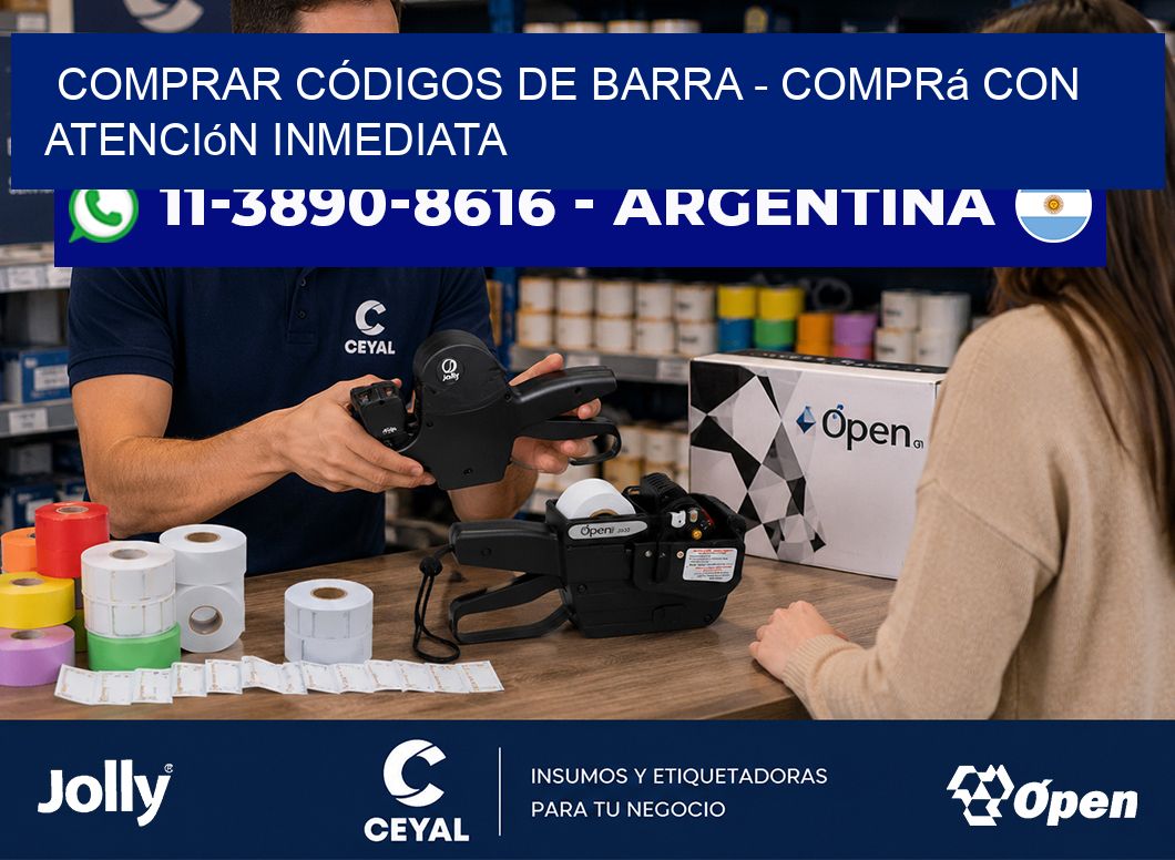 COMPRAR CÓDIGOS DE BARRA - Comprá con atención inmediata