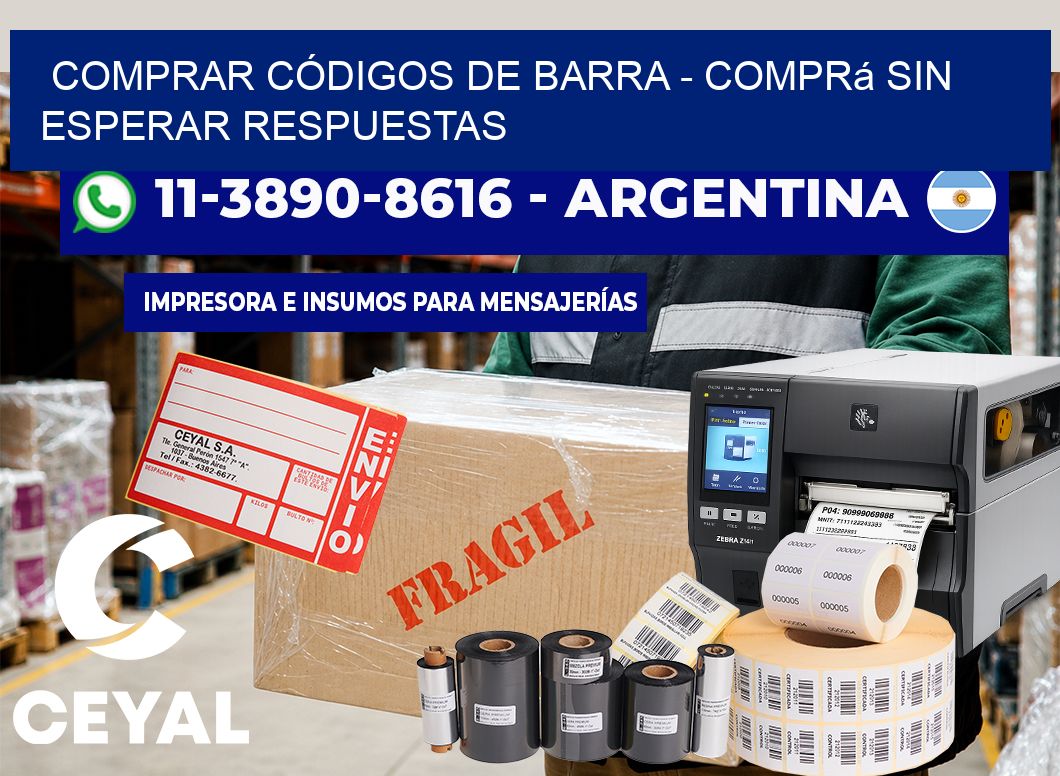 COMPRAR CÓDIGOS DE BARRA - Comprá sin esperar respuestas