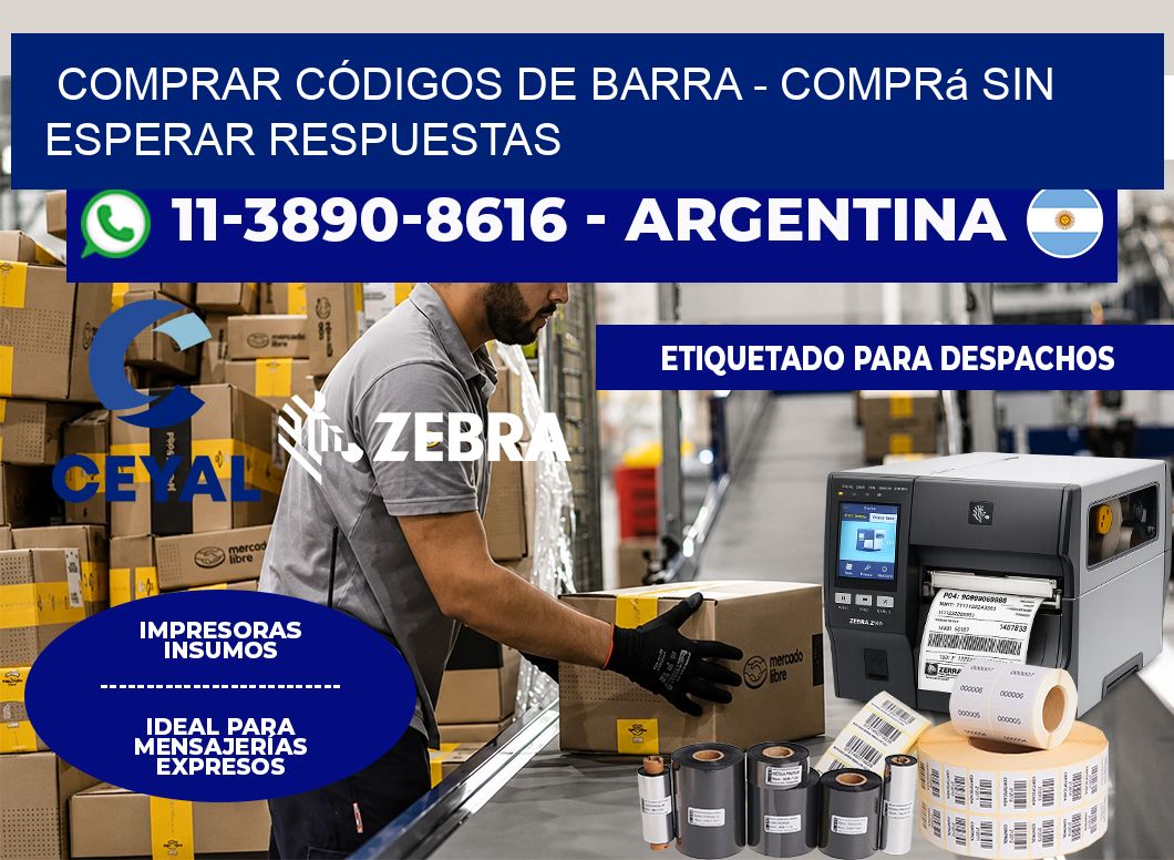 COMPRAR CÓDIGOS DE BARRA - Comprá sin esperar respuestas