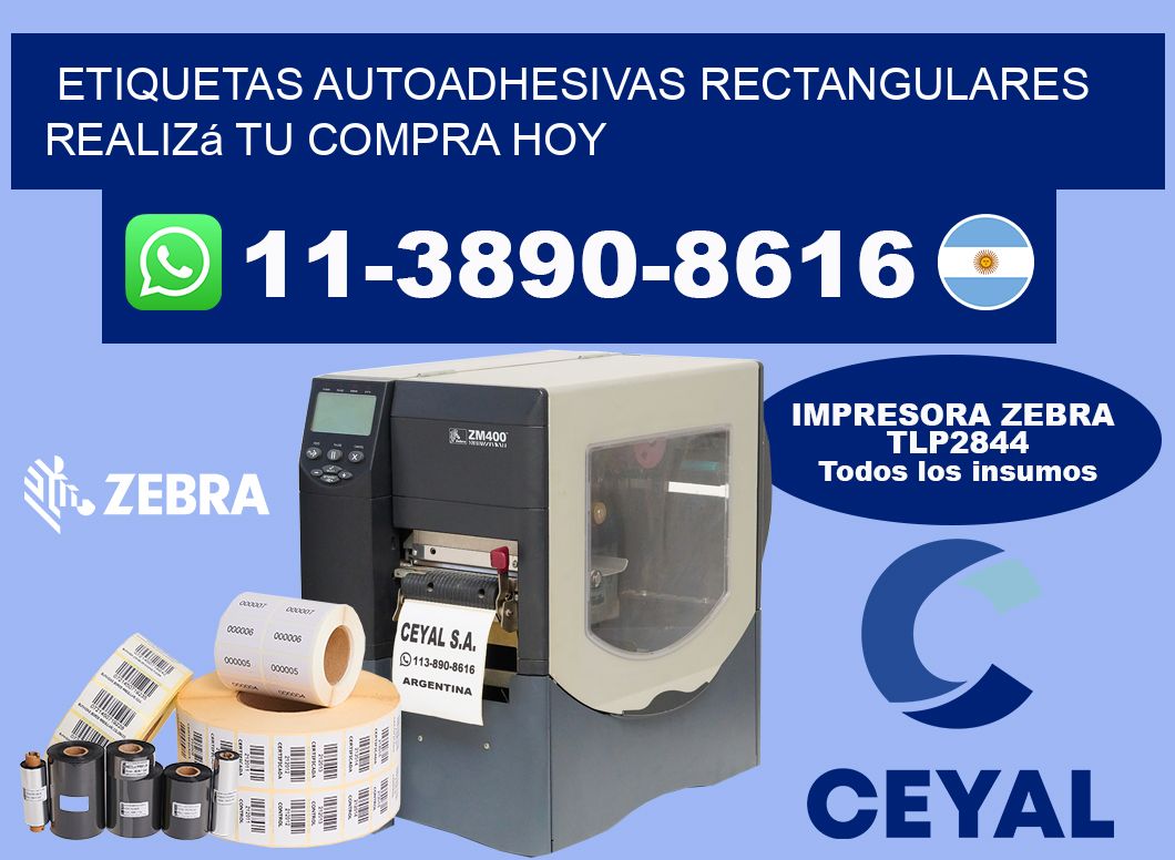 ETIQUETAS AUTOADHESIVAS RECTANGULARES Realizá tu compra hoy