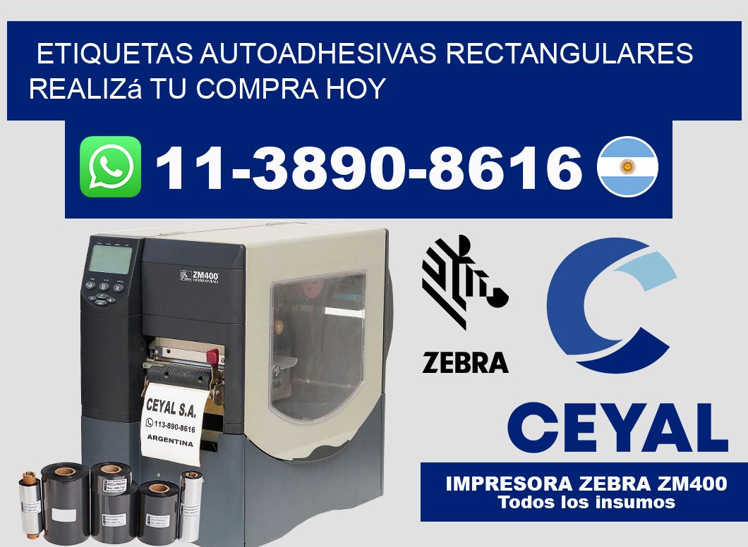 ETIQUETAS AUTOADHESIVAS RECTANGULARES Realizá tu compra hoy