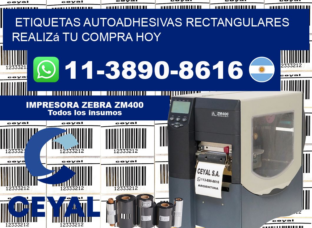 ETIQUETAS AUTOADHESIVAS RECTANGULARES Realizá tu compra hoy
