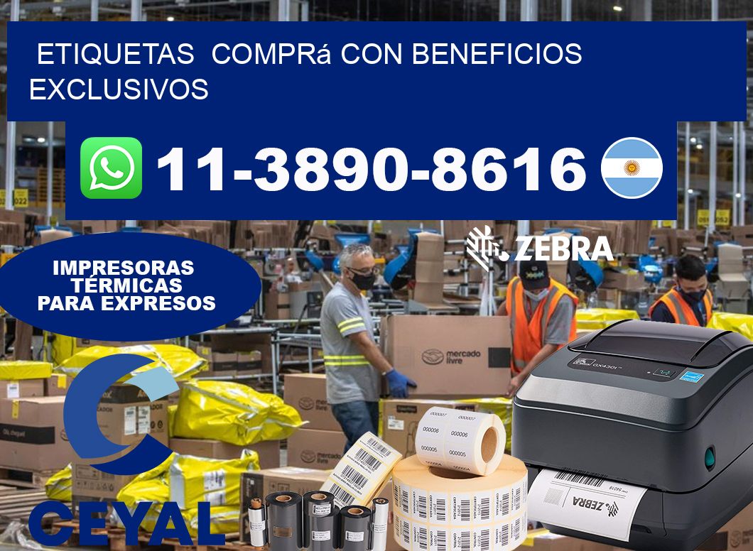 ETIQUETAS  Comprá con beneficios exclusivos