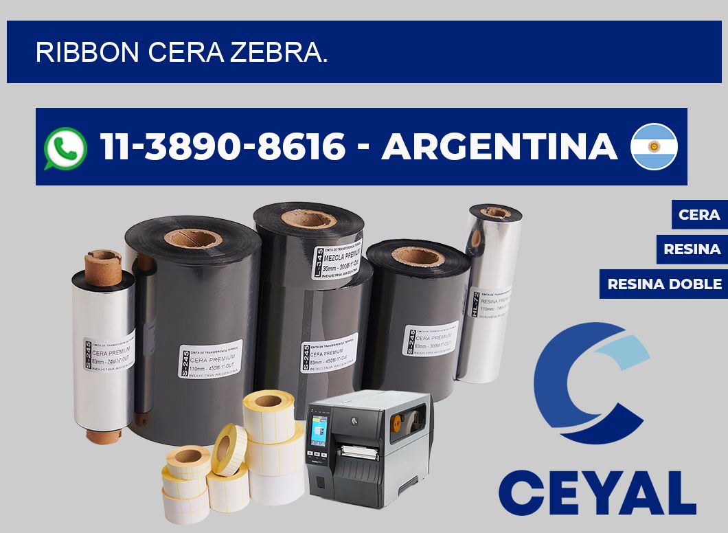 RIBBON CERA ZEBRA.