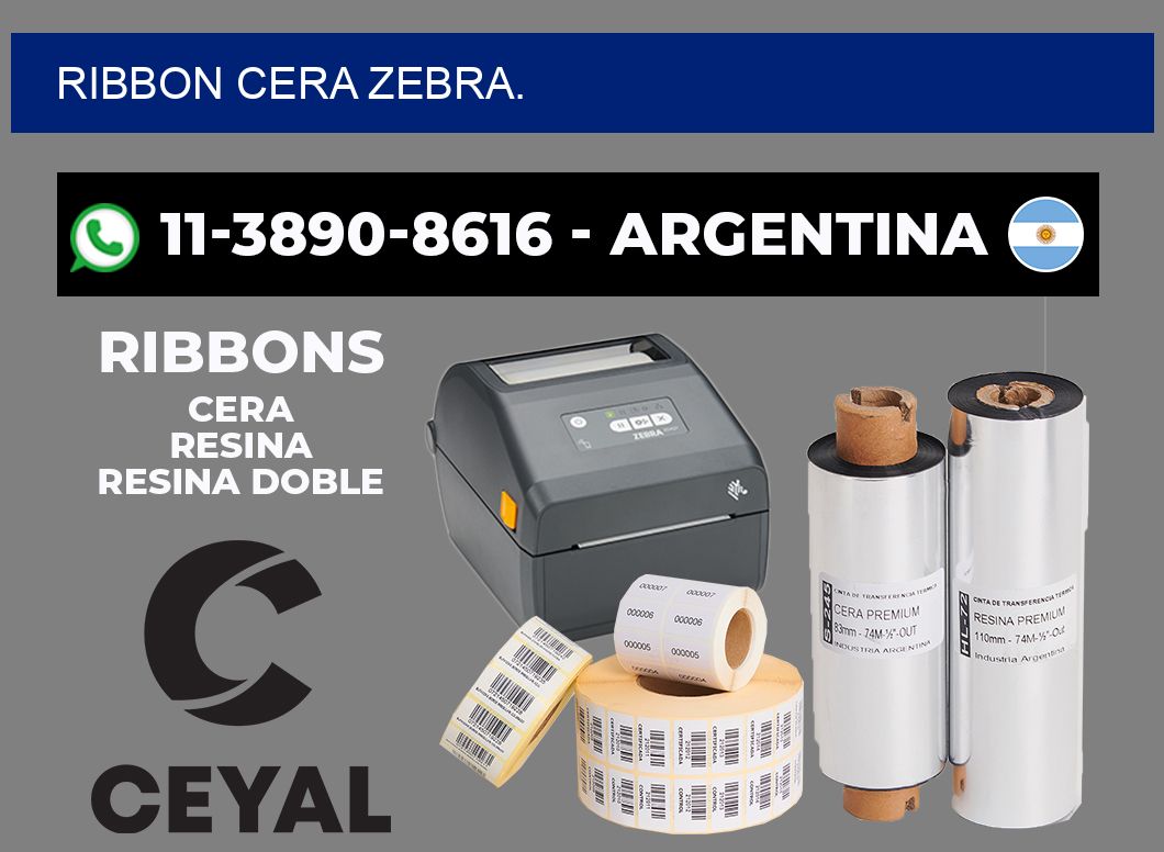 RIBBON CERA ZEBRA.