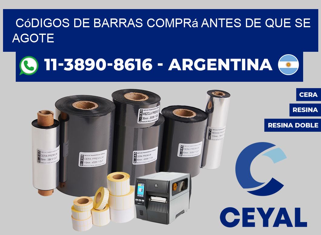 códigos de barras Comprá antes de que se agote