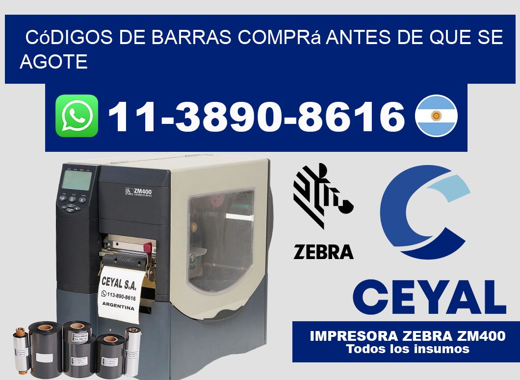 códigos de barras Comprá antes de que se agote
