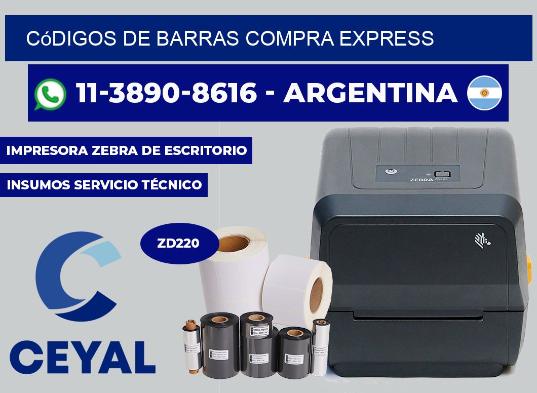 códigos de barras Compra express
