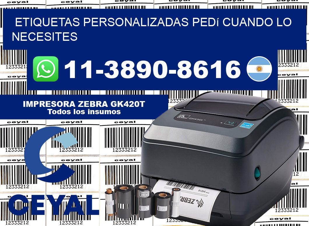 etiquetas personalizadas Pedí cuando lo necesites