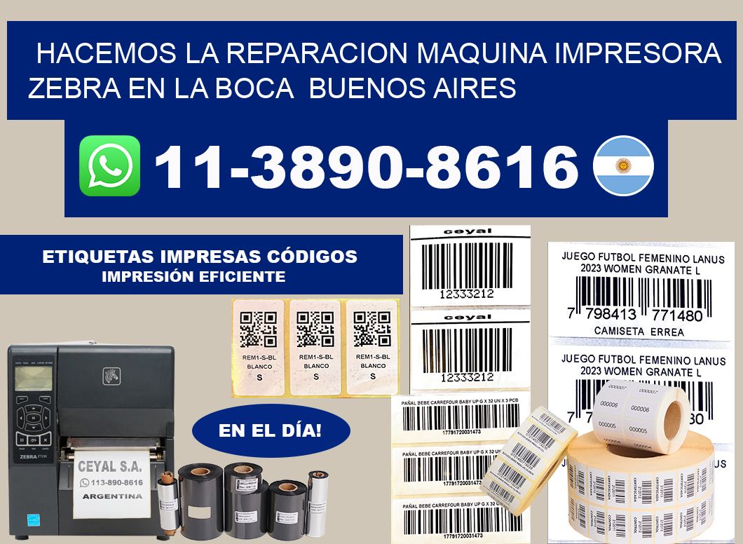 hacemos la reparacion Maquina impresora Zebra en La Boca  Buenos Aires