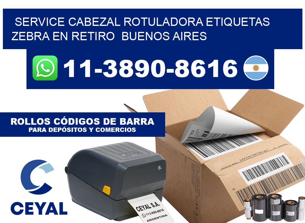service cabezal rotuladora etiquetas Zebra en Retiro  Buenos Aires