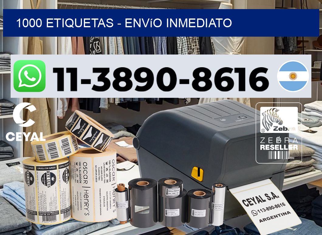 1000 ETIQUETAS - Envío inmediato