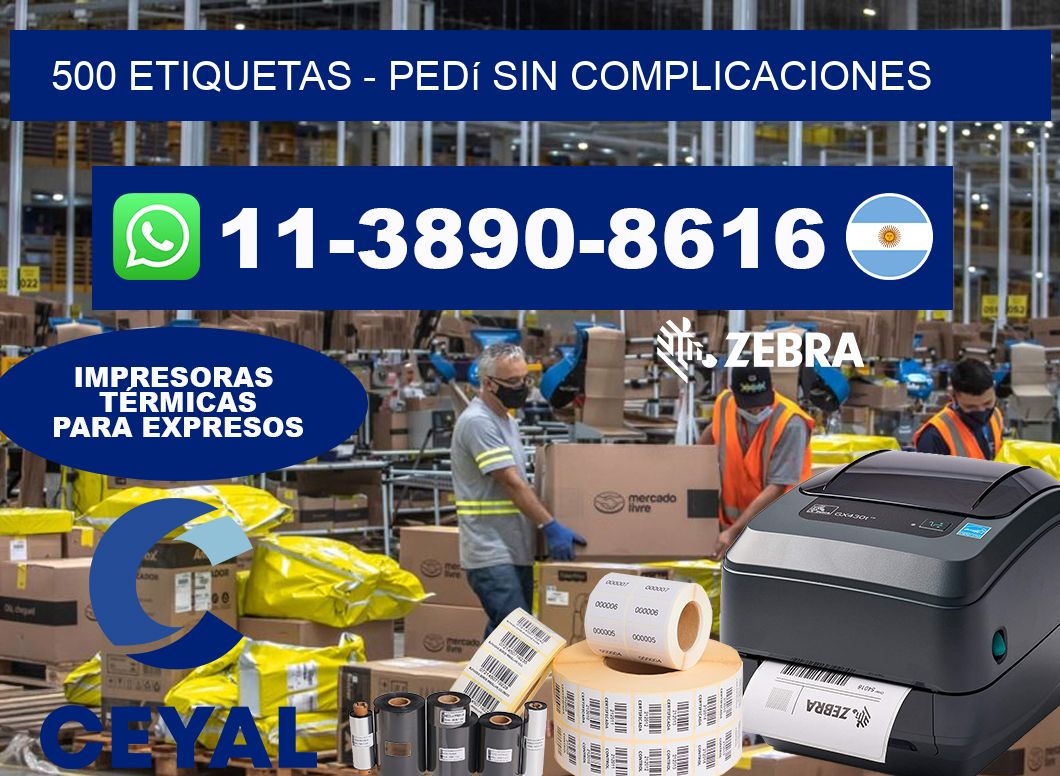 500 ETIQUETAS - Pedí sin complicaciones