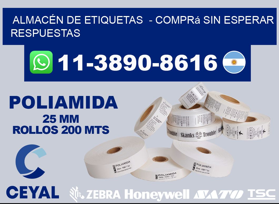 ALMACÉN DE ETIQUETAS  - Comprá sin esperar respuestas