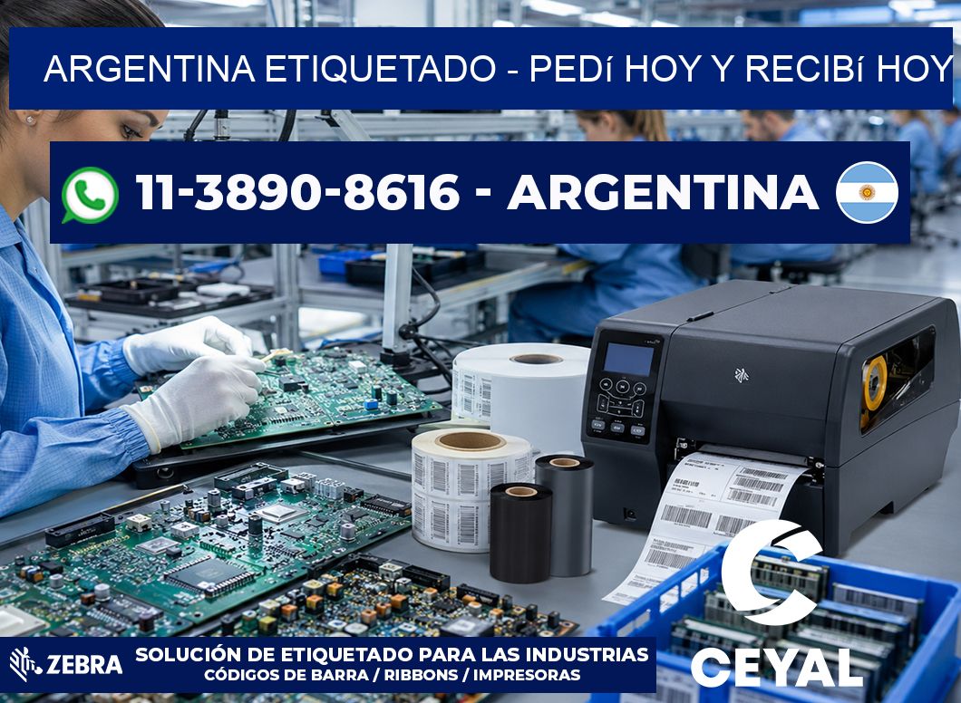 ARGENTINA ETIQUETADO - Pedí hoy y recibí hoy