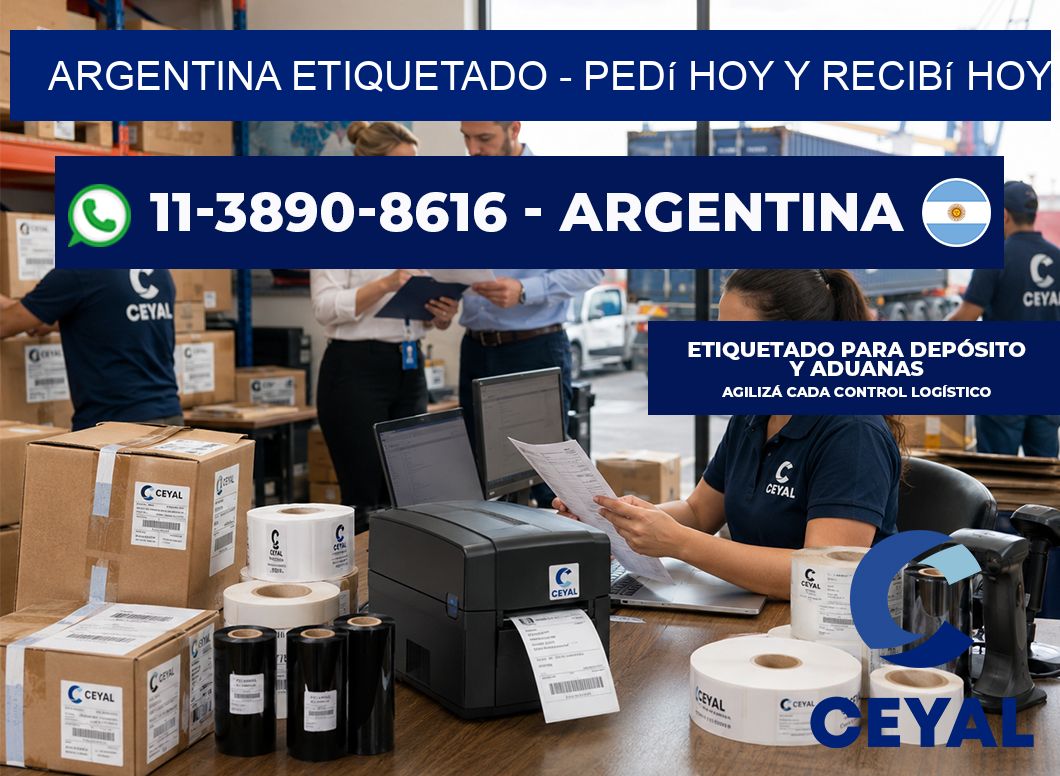 ARGENTINA ETIQUETADO - Pedí hoy y recibí hoy