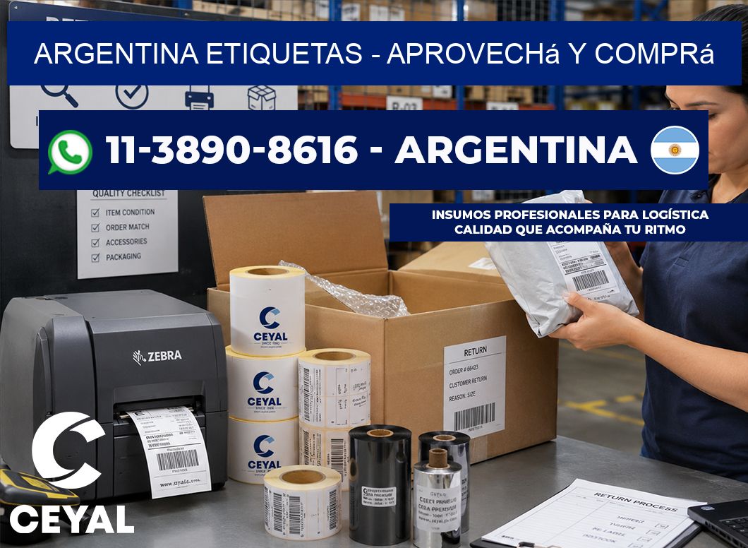 ARGENTINA ETIQUETAS - Aprovechá y comprá