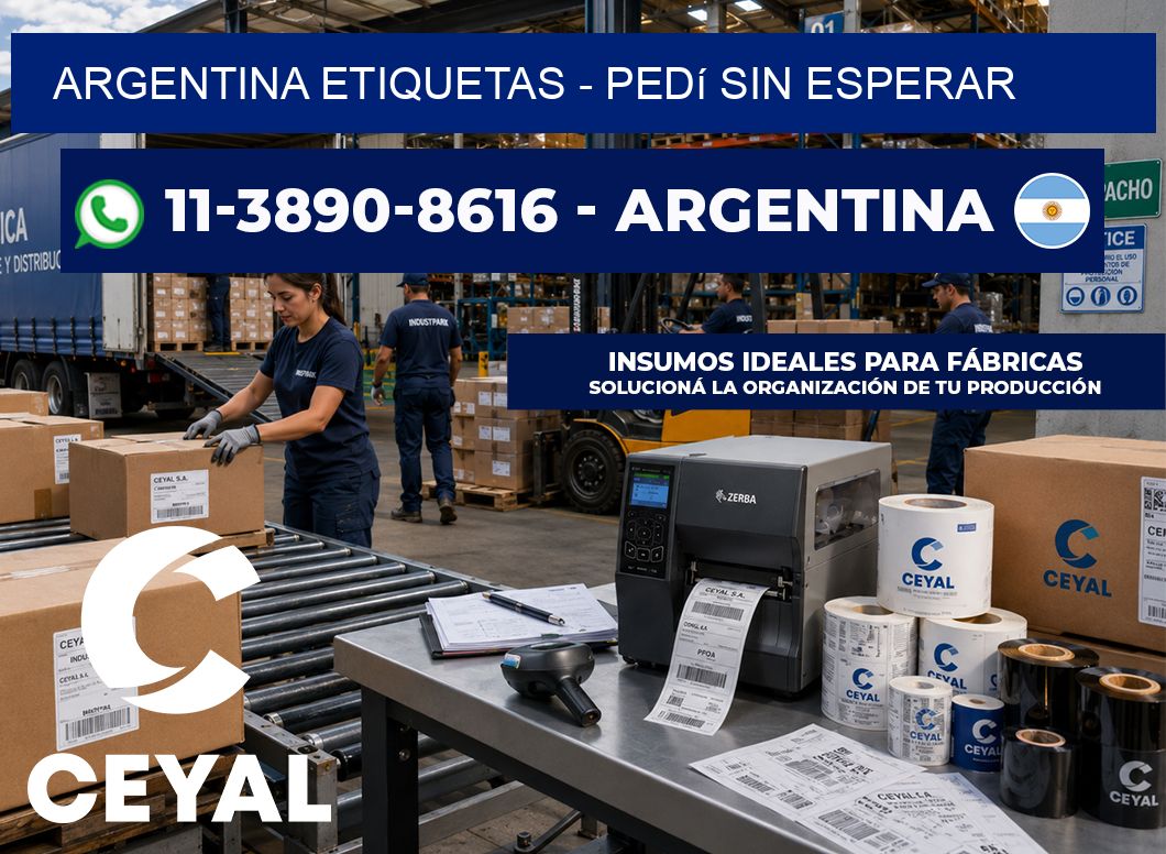 ARGENTINA ETIQUETAS - Pedí sin esperar
