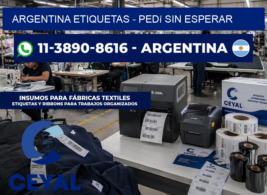 ARGENTINA ETIQUETAS - Pedí sin esperar