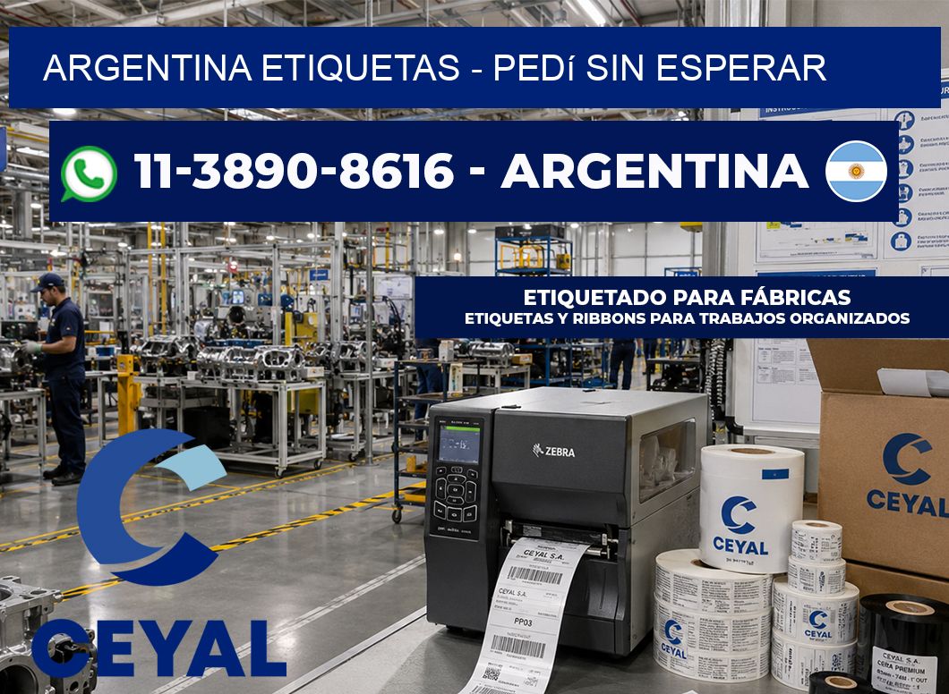 ARGENTINA ETIQUETAS - Pedí sin esperar
