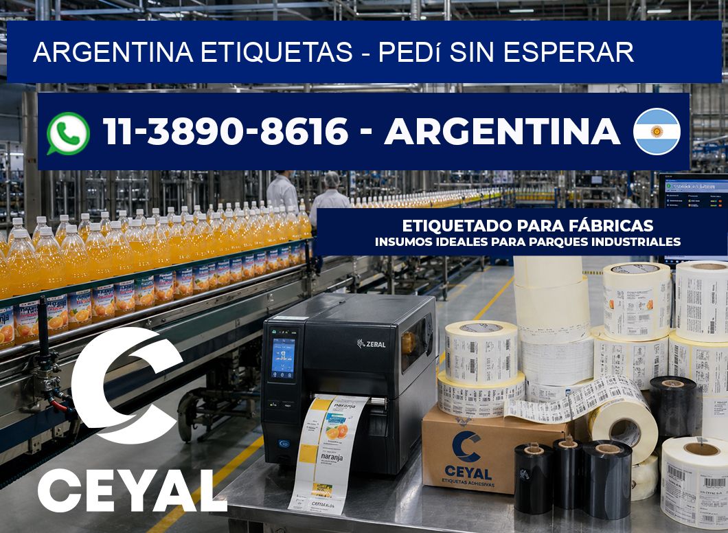 ARGENTINA ETIQUETAS - Pedí sin esperar
